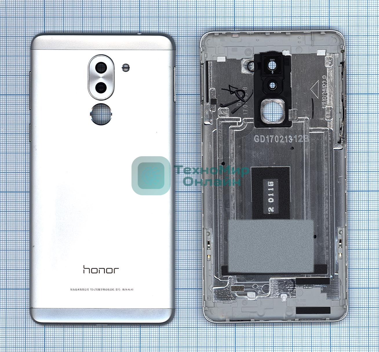 Задняя крышка для Huawei Honor 6X серебристый