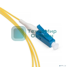 Пигтейл Cabeus, LC, OS1 9/125, 1,5м, синий хвостовик, желтый