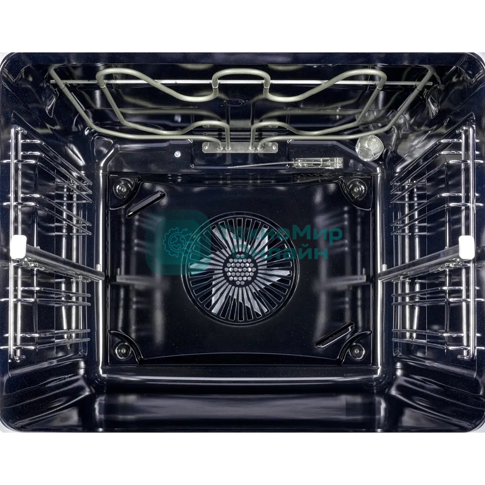 Электрический духовой шкаф Kuppersberg KSO 610 B 60 см, 80 л, High-Tech, 10 режимов, ПАР, Soft Close, телескопические направляющие, черный