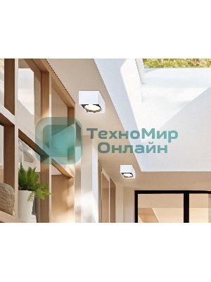 Светильник накладной TN70865 WH/BK белый/черный GX53 max 12W 95*95*62