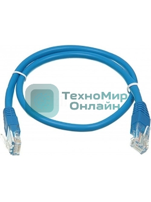 Патч-корд molded 5E Copper 0.5m blue