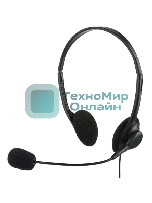 Гарнитура Oklick HS-M143VB чёрный, проводная, 3.5 мм