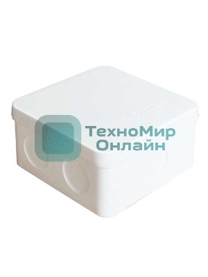 Коробка распределительная ОП 84х84х45 7 выходов без гермовводов IP54 крышка защелкивающаяся бел. Epplast 125101