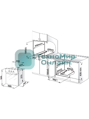 Духовой шкаф Gefest ДГЭ 601-01 Н1, встраиваемый