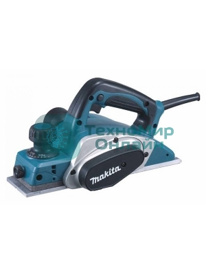 Рубанок Makita KP0800X1 Рубанок,620Вт,17000об\м,ширина-82мм,глуб-2.5мм,2.6кг,кор, набор ножей D-07945