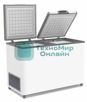 Морозильный ларь Frostor F 400 SD, белый, две независимые крышки, Общий объем 400 л. Полезный объем 380 л. Класс энергоэффективности А, Температурный режим -18-22°, 2 корзины, . Габариты 1200*600*840мм. белый