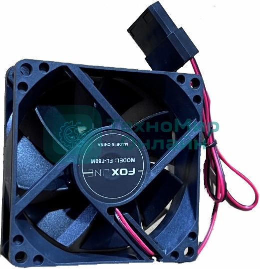 Вентилятор Foxline FL-F80M черный 80mm 4-pin