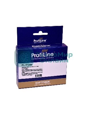 Картридж струйный ProfiLine PL-T1294 для принтеров Epson Stylus SX230/SX235/SX420/SX425/SX430/SX435/SX438/SX440/SX445/SX525/SX535/SX620/Stylus Office B42/BX305/BX320/BX525/BX535/BX625/BX630/BX635/BX925/BX935/WorkForce 7015/7515/7525 с чернилами Yellow