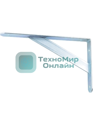 Кронштейн усиленный Сибртех 300 х 200 х 30 х 4 мм, оцинкованный