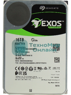 Жесткий диск Seagate 16Tb 7200RPM SATA 6Gb/S 256MB ST16000NM000J