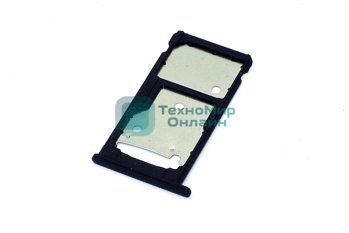 Лоток для SIM-карты Huawei Y7 Prime 2017 черный