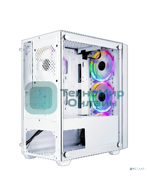 Компьютерный корпус Ginzzu CL620 mATX FAN 4*12FRGb