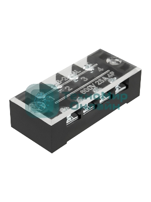 Блок зажимов клеммный Rexant БЗН ТВ-2504 2,5мм2 25A 4 пары