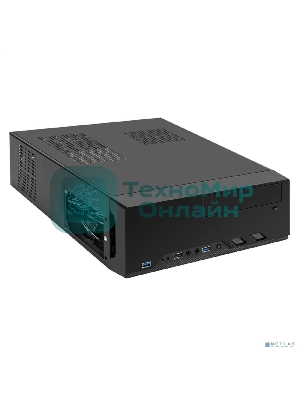 Компьютерный корпус Desktop ExeGate MI-208U2 (mini-ITX/mATX, без БП, 1хUSB+2хUSB 3.0, аудио, черный)