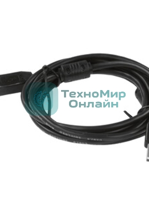 Кабель Cablexpert USB2.0 Pro CCF2-USB2-AMAF-6, AM/AF, 1.8м, экран, 2феррит.кольца, черный, пакет