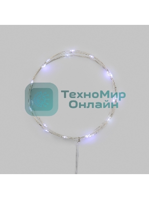 Гирлянда светодиодная Роса 2м 20 LED БЕЛЫЙ IP20 2хАА (в комплект не входят) NEON-NIGHT