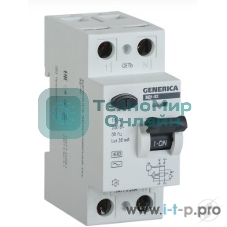 Выключатель дифференциального тока УЗО IEK MDV15-2-032-030 ВД1-63 2Р 32А 30мА GENERICA