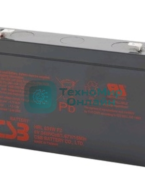 Батарея для ИБП CSB HRL 634 (6V 9Ah) клеммы F2