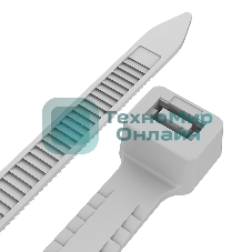 Хомут-стяжкa нейлоновая с тройным замком Rexant 200x4,8 мм, белая, упаковка 100 шт.