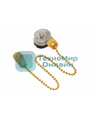 Выключатель Rexant для настенного светильника c деревянным наконечником 