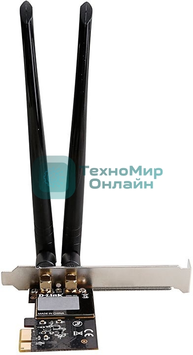 Сетевой адаптер WiFi D-Link DWA-582/RU/10/B1A DWA-582 PCI Express (ант.внеш.съем) 2ант. (упаковка 10 шт)