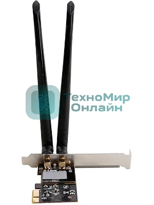 Сетевой адаптер WiFi D-Link DWA-582/RU/10/B1A DWA-582 PCI Express (ант.внеш.съем) 2ант. (упаковка 10 шт)