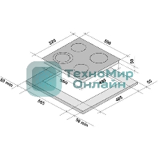 Варочная поверхность Krona ORSA 60 BL/S черный