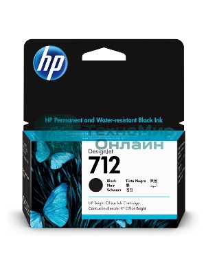 Картридж струйный HP 712 3ED70A черный (38мл) для HP DJ Т230/630