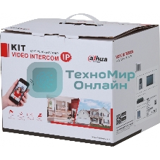 Комплект домофона Dahua DHI-KTP01L(S) черный