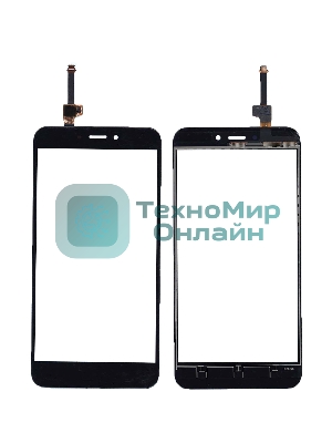 Сенсорное стекло (тачскрин) для Xiaomi Redmi 4X, черное