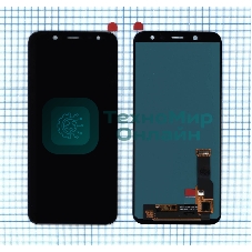 Дисплей для Samsung Galaxy A6 (2018) SM-A600F в сборе с тачскрином (OLED) черный