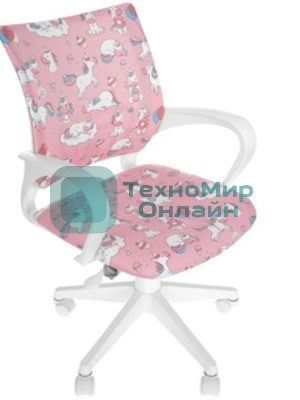 Кресло Бюрократ BuroKIDS 1 W мультиколор, ткань, 120 кг