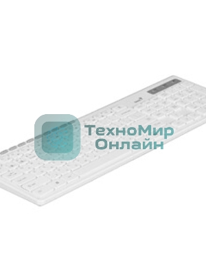 Комплект клавиатура+мышь Genius SlimStar 8230 беспроводной, USB + Bluetooth, 1000 DPI, белый