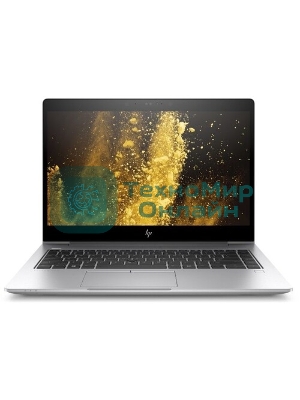 Клавиатура для ноутбука HP Elitebook 840 G5 черная с серебристой рамкой и подсветкой