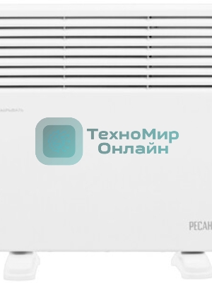 Конвектор электрический Ресанта ОК-1000СН белый, 1000 Вт, 10 м2, термостат