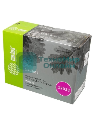 Картридж лазерный Cactus CS-D203S черный (3000 стр.) для Samsung SL-M3820D/M3820ND/M4020ND/M4020NX