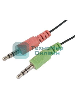 Гарнитура Oklick HS-M143VB чёрный, проводная, 3.5 мм