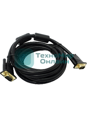 Кабель Vention VGA 15M/15M с 2 ферритовыми фильтрами - 5м