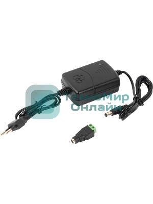 Источник питания Mollusk-VR 12/1 12В, 1А. Сетевой диапазон 110-245В провод с вилкой Mollusk-VR 12/1 power supply 12V, 1A. Mains range 110-245V wire with plug