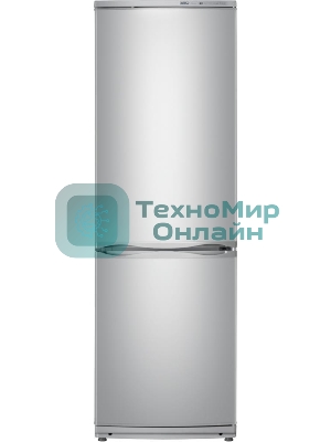 Холодильник Atlant ХМ-6021-080 серебристый двухкамерный 225/101л морозилка снизу