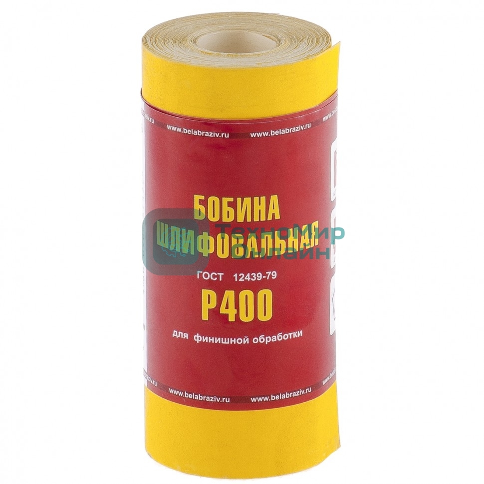 Шкурка Россия на бумажной основе,LP41C,зерн.Р400,мини-рулон 75637