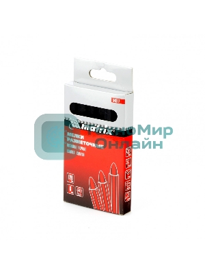 Мелки Matrix разметочные восковые черные, 120 мм, коробка 6 шт