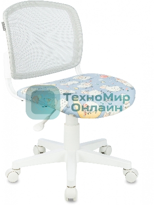 Кресло Бюрократ CH-W296NX TW-02 светло-серый, сетка, 120 кг