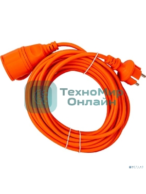 Удлинитель-шнур 1х10м вилка+розетка 2Р+РЕ IP44 УШ-01РВ 3х1 оранж. IEK WUP10-10-K09-44