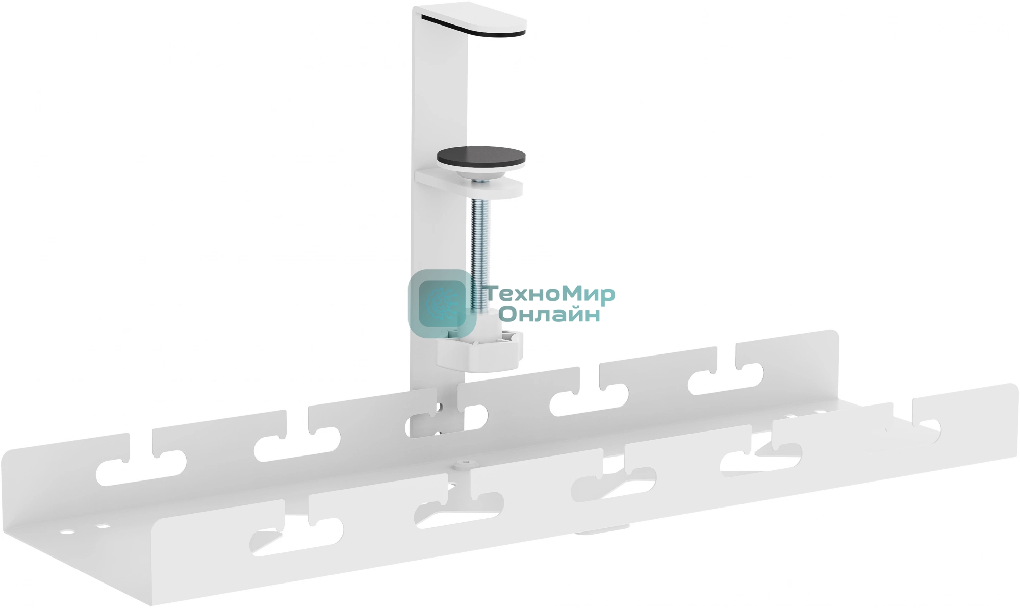 Кабель-канал Cactus CS-CM-400-1WT для столов 40x12.9x19см белый