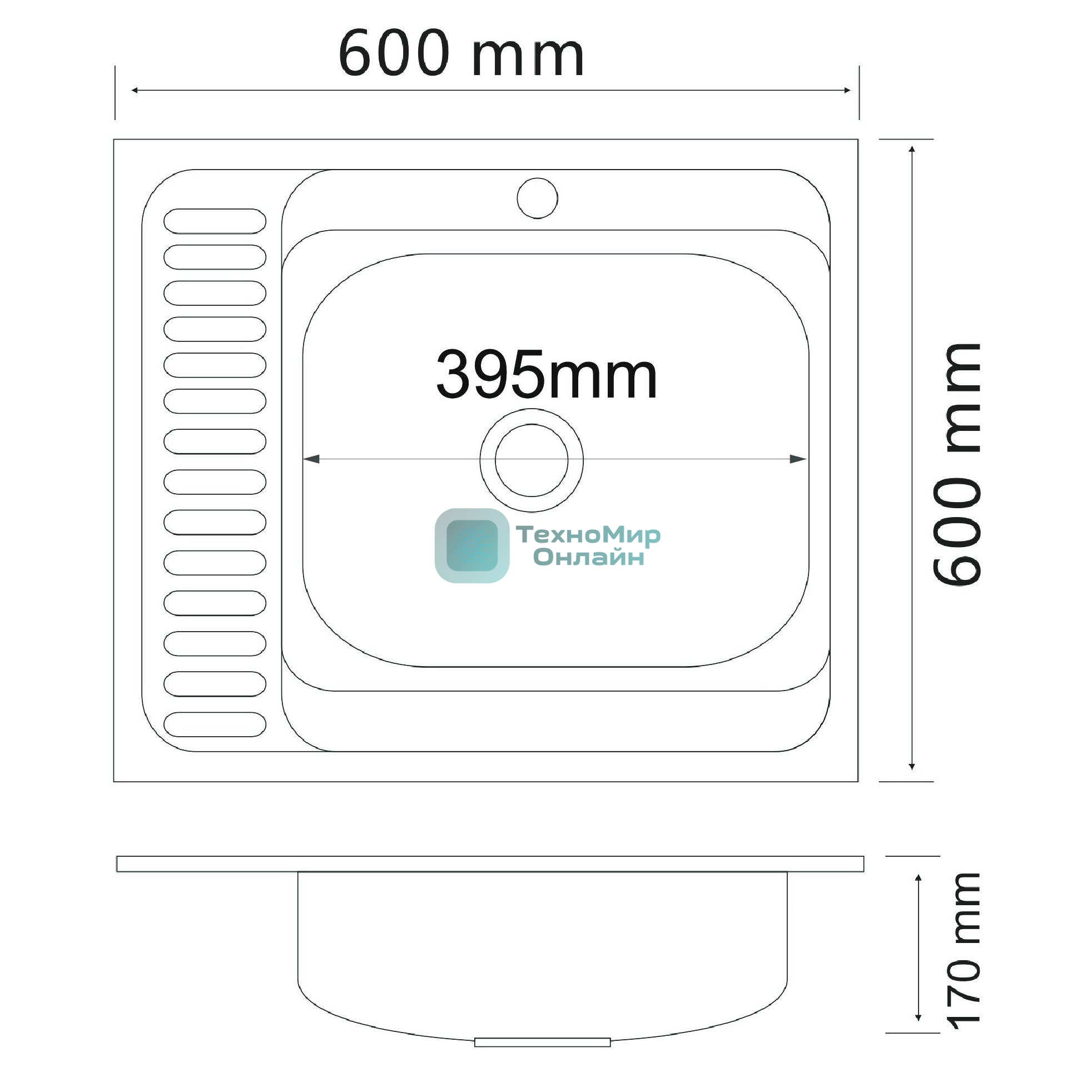 Кухонная мойка MG6-6060R