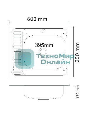 Кухонная мойка MG6-6060R