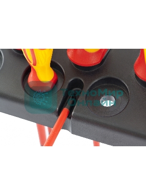 Набор отверток GROSS 12950 диэлектрических до 1000в тестер crmo двухкомпонентные рукоятки (8шт.)