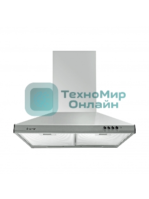 Вытяжка каминная Gefest ВО 10 К44 серебристый, 60 см, 300 куб. м/ч, 75 дБ