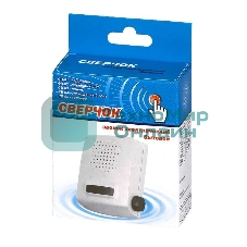 Звонок дверной проводной Сверчок тройной ди-до регул. громкости 220В 80-90дБА бел. Тритон СВ-02Р